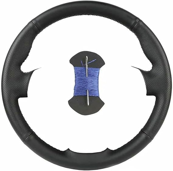 DIY Hand-Stitched Black Artificial Leather Car Steering Wheel Cover for Ford Falcon Ute 2008-2016 for Territory 2011-2016