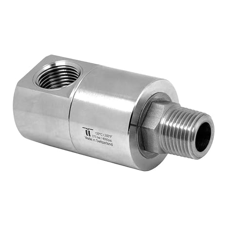 Mosmatic 34.873 rotary unions DGE swivel 90 Degree G1 1/2" NPTF G2 1/2" NPTM NW 1/2"