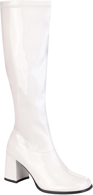 Fun Costumes Gogo Boots for Women | Adult Costume Footwear, Retro Disco Party Shoes for Halloween, Themed Events