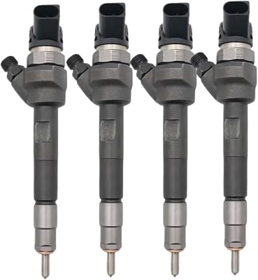 4PCS Diesel Fuel Injector 0445110743 0445110712 0445110570 Fuel Injector Assembly 0 445 110 743 0445 110 743 Compatible For BMW 135385141480445110570