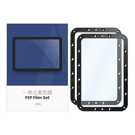 ANYCUBIC 2PCS FEP Film for Photon Mono 2/Mono 4/4 Ultra 6.6 Inch to 7 Inch Resin 3D Printer, Integrated Design, Quick Replacement