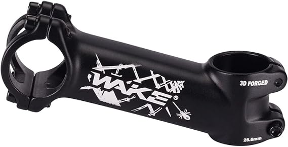 WAKE MTB Stem 31.8 17 Degree 70 90 110mm Bike Stem Mountain Bike Stem Short Handlebar Stem for Most Bicycle, Road Bike, MTB, BMX, Fixie Gear, Cycling (Aluminum Alloy, Lightweight, Black)