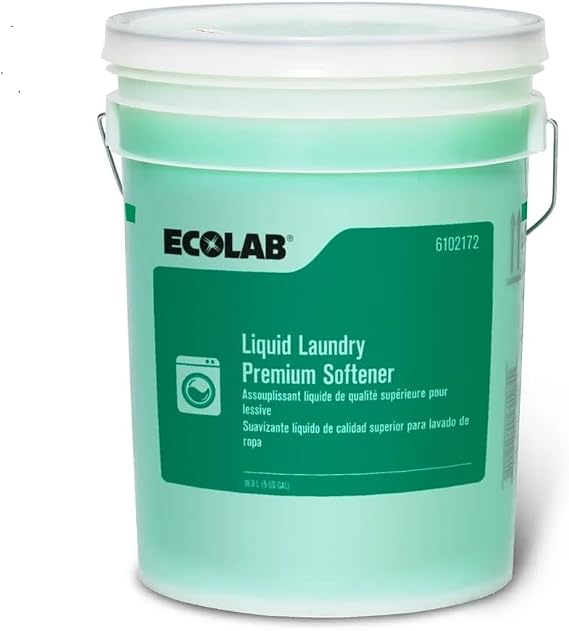 Liquid Laundry Softener, 5 Gallons, Ecolab Premium Formula