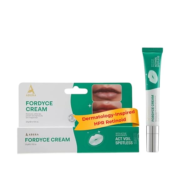 Abera Fordyce Cream Advanced Formula with HPR (Next-Gen Retinoids), Fordyce Spot Remover For Lips, All-day Moisturizing, Help Improve Dry, Chapped and Dark Lips, For Sensitive Lips (0.7 Oz)