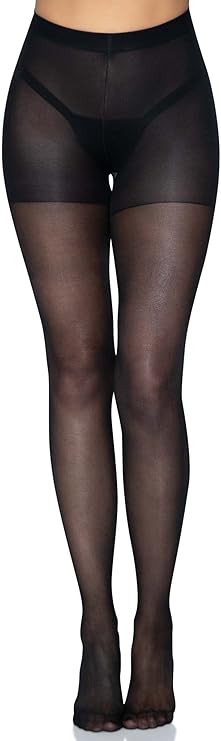 Leg Avenue womens Nylon Sheer Open Butt Crotchless Pantyhose. Tights, Black, One Size U