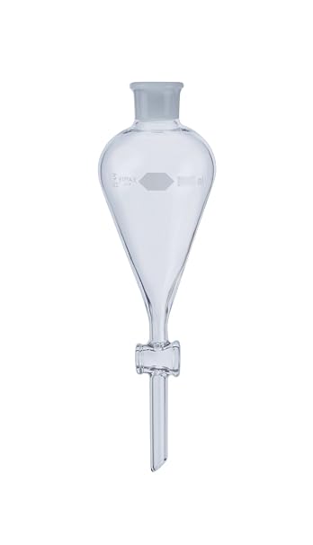 Kimax Replacement Funnel for Kimax Squibb Separatory Funnels with PTFE-Plug Stopcock, 250ml Capacity