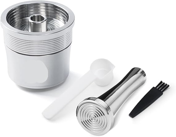Stainless Steel Reusable Coffee Filter Support Refillable Capsules Cup Pod,Compatible For ILLY,Y3 Y3.2 Y5 Y1.1 X8 X9Mahine(1pcs+ti)