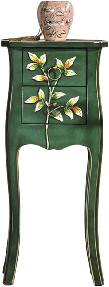 Sofas Living Room Hand-Painted Small Coffee Table Solid Wood Small Side Cabinet Retro Old Corner Table Corner Painted Sofa Side Table Sofas for Living Room