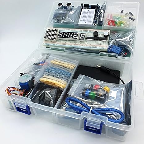 jdhlabstech MEGA Starter kit Ultra (100% Open Source IDE Compatible) w/Batt Holder, Sensors, Modules, Resistor Pack and Components