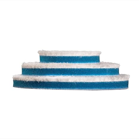 Rupes D-A COARSE FINE, Ultra-FINE Microfibre PAD in Various Sizes for Your CAR POLISHING (80mm, Coarse Blue)