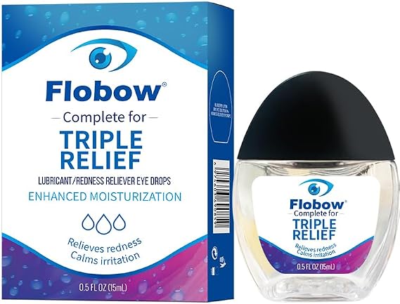 Eye Drops 15ML for Dry Eyes and Contact Lenses - Long-Lasting Relief for Visual Fatigue & Blue Light Protection, Improve Dryness & Reduce Eye Discomfort