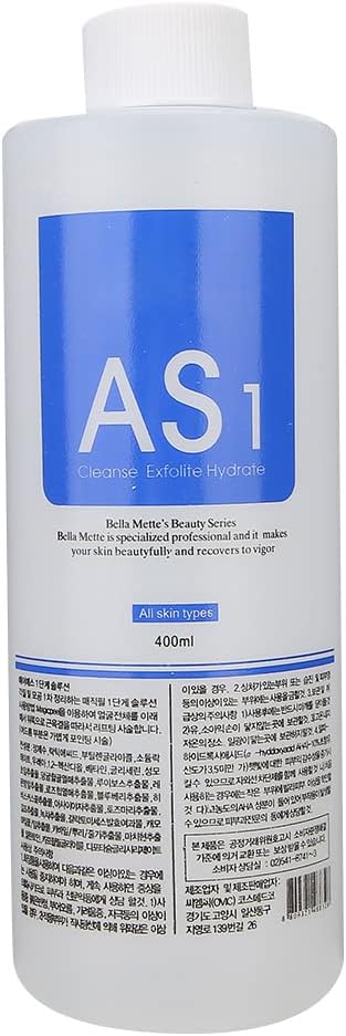 Professional Aqua Peeling Solution, 400ml, All Skin Types, Facial Cleansing and Hydration (AS1)