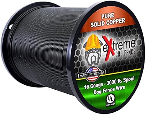 16 Gauge Dog Fence Wire, 3000 ft, Underground Boundary Wire, Weatherproof