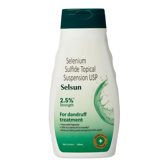 Sel.sun. Anti-Dandruff Shampoo 120 ml | Dual-Action Scalp Care Formula