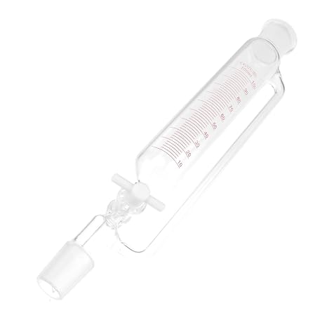 Glass Separatory Separation Liquid Funnel Cylindrical Laboratory