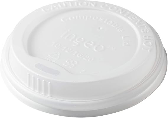 Compostable Lid for 10-20 oz. PrimeWare Hot Cups/Case / 1000ct