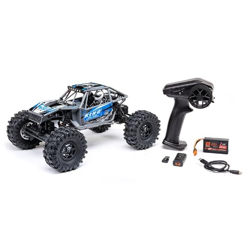 Helidirect Axial UTB18 Capra 4WS 4WD Trail Buggy RTR W Battery & Charger - Remote Control Car, RC Cars, RC Rock Crawler Buggy 118 Scale for Adults Blue AXI-1750T1