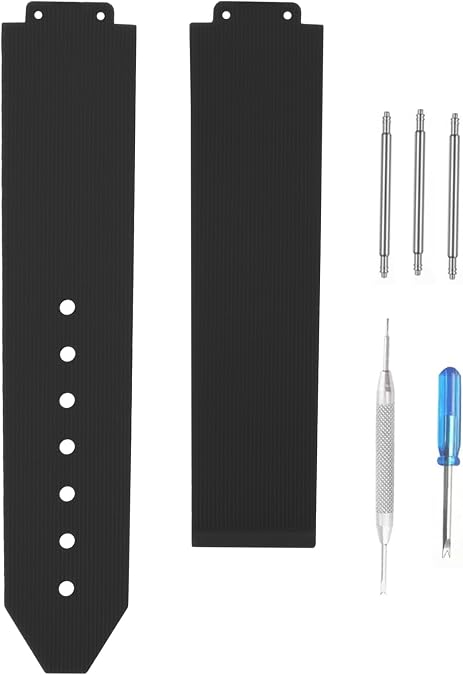 Women Rubber Watch Band Without Buckle Compatible for Hublot Ladies 13mmx 20mmx 18mm Silicone Strap Replacement for men and women wirst watchband