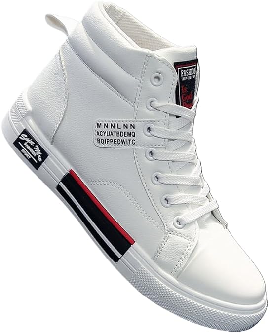 Men's Korean-Style White Board Shoes - Trendy Casual Sneakers for Young Adults