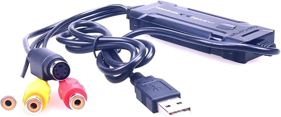 VHS to DVD Converter/USB 2.0 Audio Video Grabber Capture Card/Video to Digital Converter for Windows Mac,iMac, PC