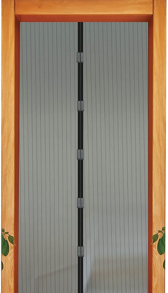 IdeaWorks JB7513 Magic Magnet Screen Door, Black