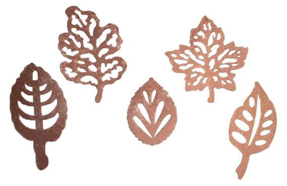 Crystal Candy Metallic Edible Leaves for Cake Decoration, Rose Gold