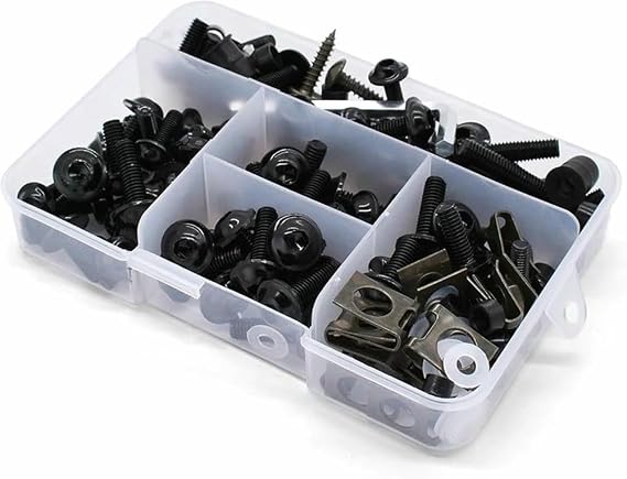 Motorcycle Full Fairing Bolts Kit Stainless Steel Clips Nut Bodywork Screws For Yamaha YQ50 Aerox MBK Nitro xt600 nvx155 aerox155 nvx aerox 155