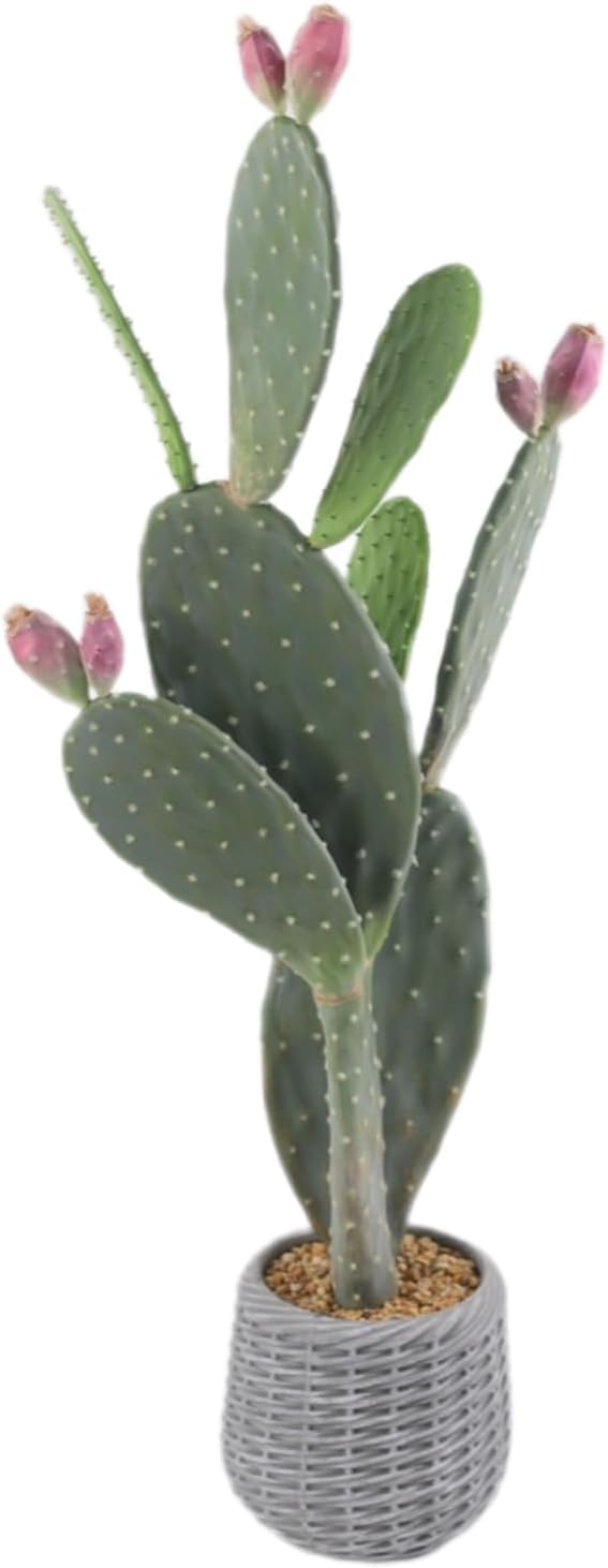Artificial Plant Cactus Plants Large Cactus in Pot Plant Artificial Decoration Artificial Plants Large Cactus Artificial Cactus for Home Garden Office Housewarming Gifts Green 106 cm
