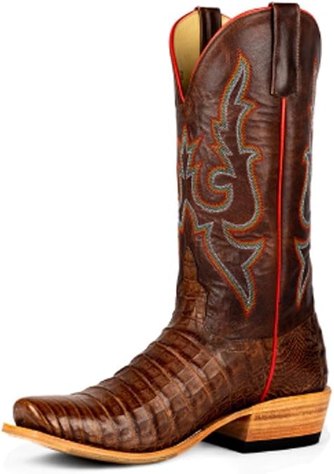 Oak Caiman Belly Bone Explosion Boots by Horse Power Top Hand