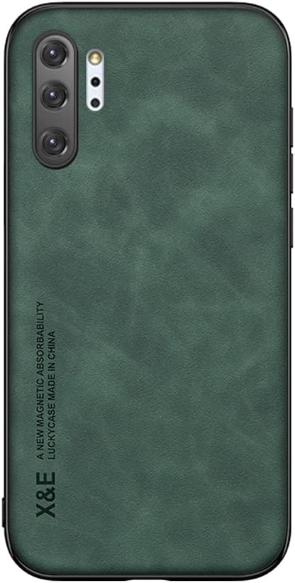Kepuch Silklike Case for Samsung Galaxy Note 10+ Cover Bumper Built-in Metal Plate for Samsung Galaxy Note 10+ Green