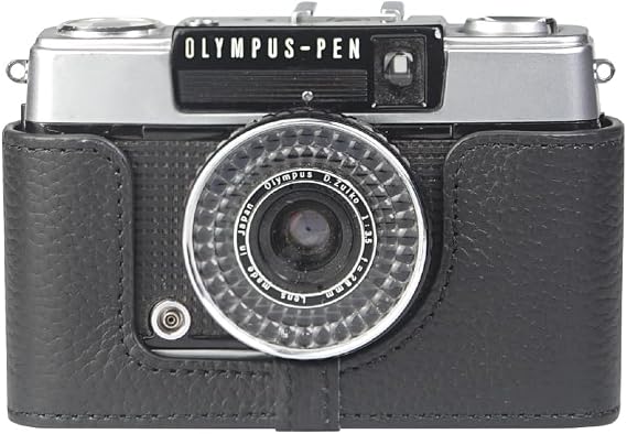 PEN-EE3/EE2/EE Case case Handmade Genuine Leather Camera Protective Half Camera case, for OLYMPUS PEN-EE3/EE2/EE (black)