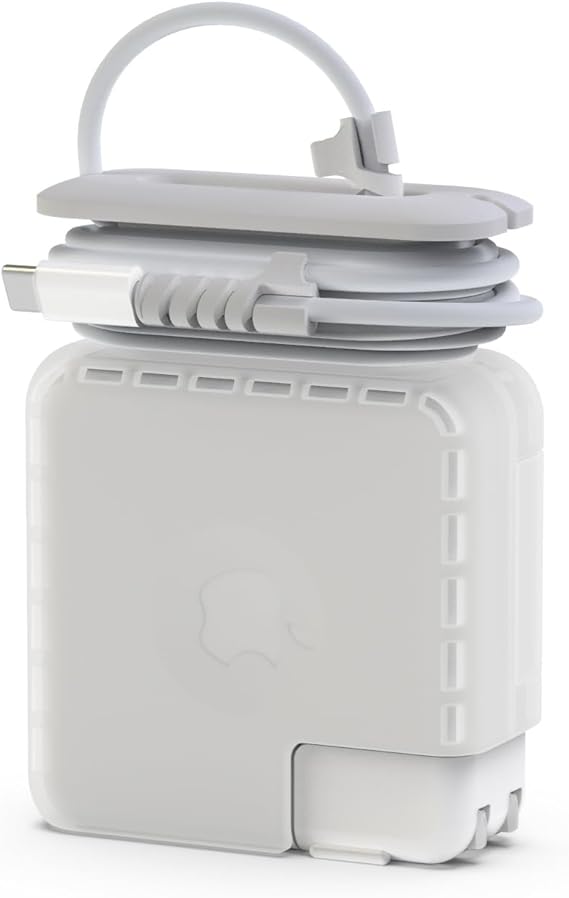 McStorey MacBook Şarj Adaptör Kılıfı 85W MagSafe 1-2 87W 96W USB-C Uyumlu A1286 A1398 A2141 A1707 A1990 A2442 A2779 A2992 A3185 A3427 | Sert Koruyucu Kapak Kablo Düzenleyici