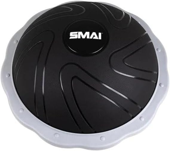 SMAI Balance Ball Trainer with Air Pump | Inflatable Half Yoga Ball for Home and Gym | Full-Body Workouts, Stability Ball for Exercise, Strength, and Fitness.