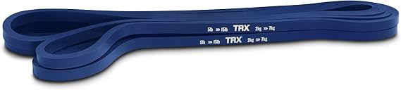 TRX Training Strength Band, Full-Body Resistance Band for Home and Gym Use, Resistance Band for Working Out, (5 lbs - 15 lbs), (Blue)