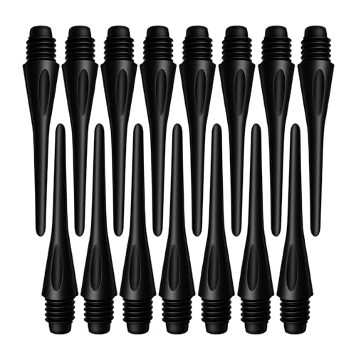 Soft Tip Dart Points 150 and 300 Pack - 2BA Thread Plastic Dart Tips Replacement Dart Accessories Set - Black