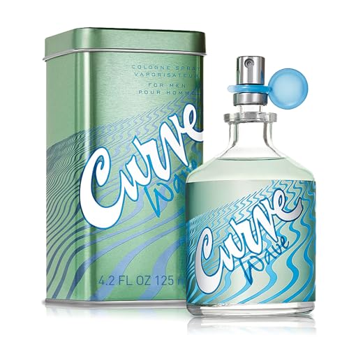 Curve Wave Mens Cologne Fragrance Spray, Casual Day or Night Scent, 4.2 fl oz