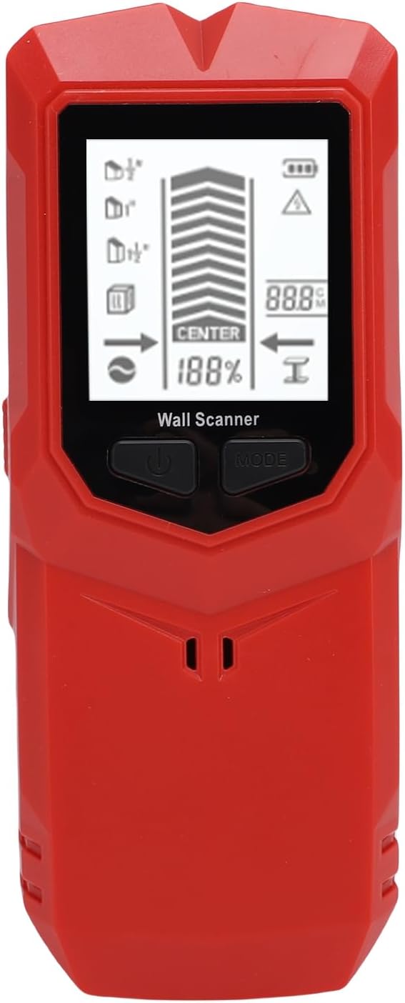 Luocute Stud Finder Wall Scanner, 7 in 1 HD LCD Display 3 Adjustable Depth Settings Upgraded Smart Wall Scanner, Stud Sensor Beam Detector for Wood Metal and AC Wire Detection
