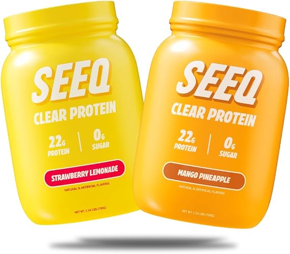 SEEQ Clear Protein Bundle (Clear Whey Protein Isolate Mango Pineapple + Strawberry Lemonade)