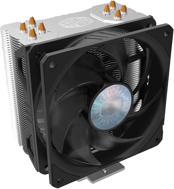 Cooler Master Hyper 212 EVO V2 CPU Air Cooler with SickleFlow 120, PWM Fan, Direct Contact Technology, 4 Copper Heat Pipes for AMD Ryzen/Intel LGA1200/1151, RR-2V2E-18PK-R1