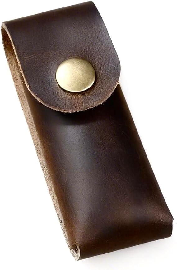 Leather Belt Sheath for Multitool, Compatible with Victorinox Swiss Army Knife Models (SwissChamp/Tinker/Fieldmaster), Handmade Full Grain Leather Pouch Z03-L05S