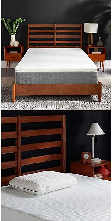 TEMPUR-Adapt + Cooling 3-Inch Full Mattress Topper + Cloud Pillow Set