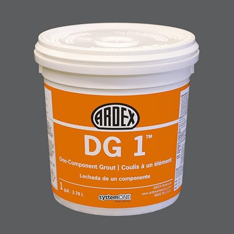 ARDEX DG 1 Premixed Grout Perfect for Wet Areas 1 Gal Charcoal Dust 23