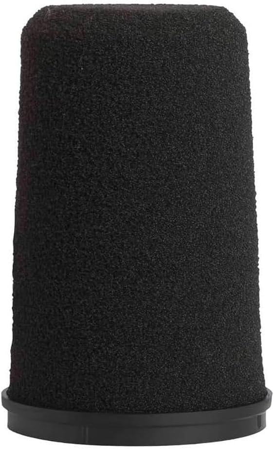 Shure RK345 Black Foam Replacement Windscreen for SM7A and SM7B Microphones - Reduces Unwanted Breath and Wind Noise, Combatting Plosives and Clicks