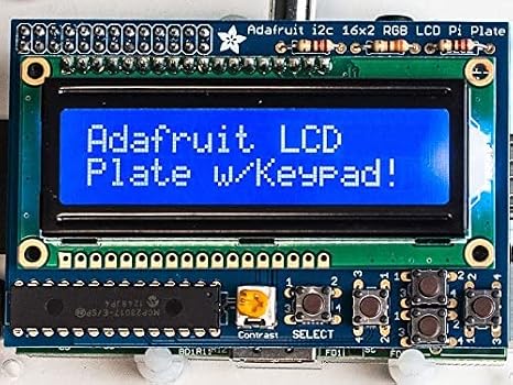 Adafruit Blue&White 16x2 LCD+Keypad Kit for Raspberry Pi [ADA1115]