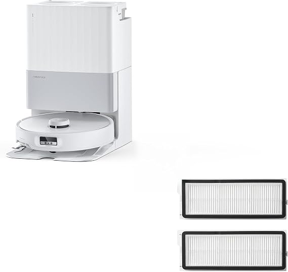 roborock Qrevo Edge Robot Vacuum Cleaner and Washable Filter Bundle