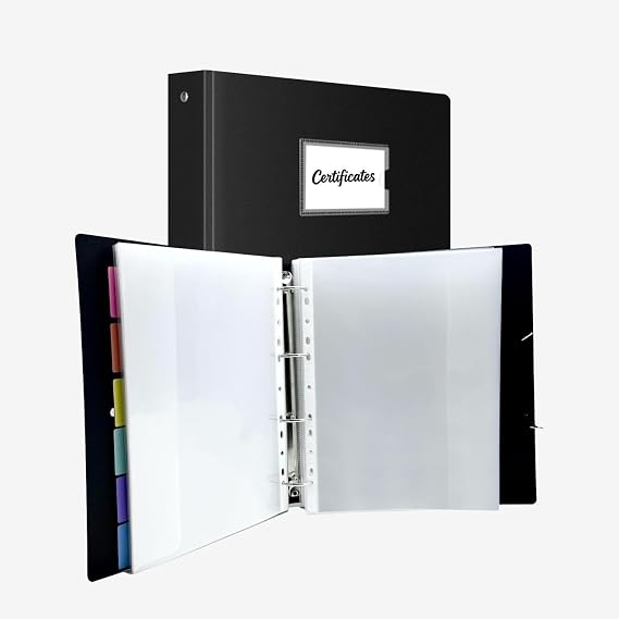 Presentation Ring Binder A4 Display Folders,with 30 Punched Pockets