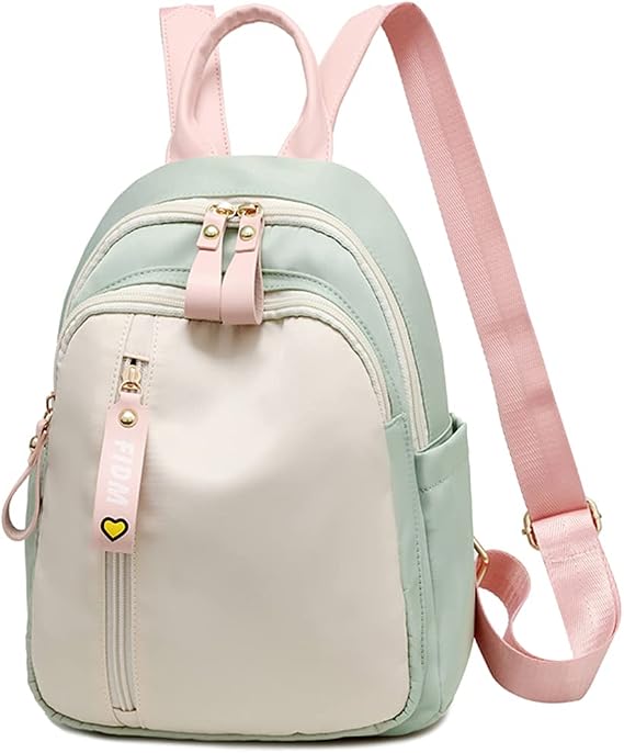 zhongningyifeng Backpack for Women Small, Mini Nylon Travel Backpack Purse, Shoulder Bag Cute Lightweight for Ladies