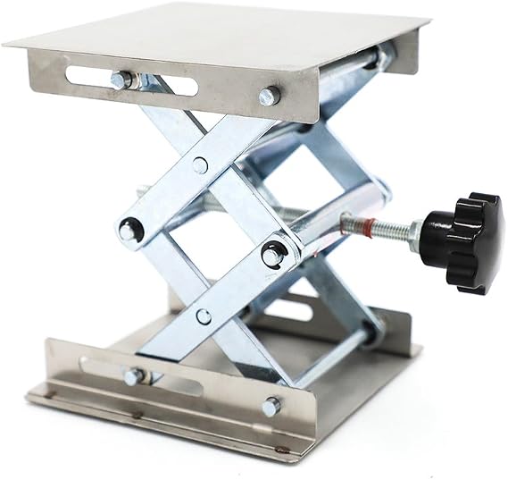 DiER Lab-Lift Lifting Platforms Stand Rack Scissor Lab-Lift Lifter 100 x 100mm Stainless Steel
