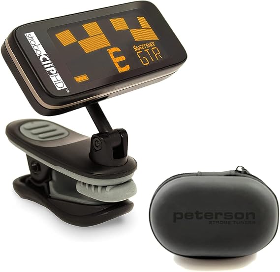 Peterson StroboClip HD Clip-On Tuner Bundle with Peterson 171527 Protective CaseQ