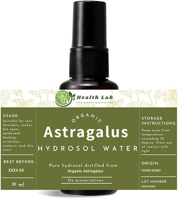 Organic Astragalus Hydrosol Water, 1 fl oz, for Skin Care